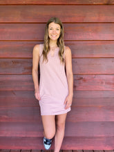 Load image into Gallery viewer, Mauve Mini Dress with Pockets
