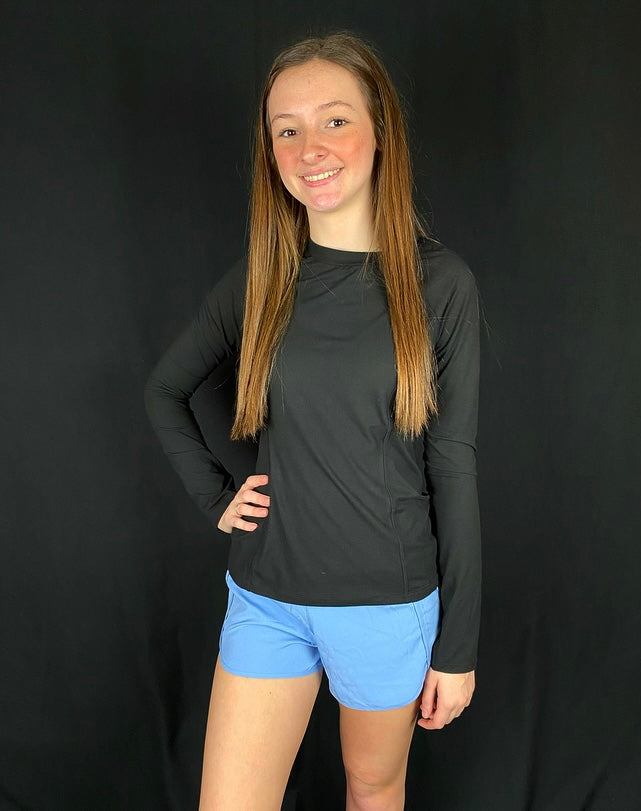 Black Active Long Sleeve Top