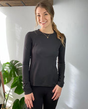 Load image into Gallery viewer, Black Active Long Sleeve Top
