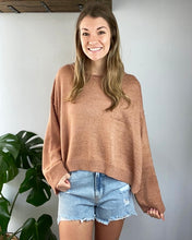 Load image into Gallery viewer, Loose Fit Caramel Sweater
