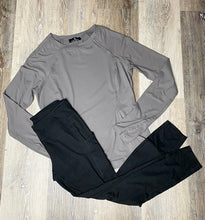 Load image into Gallery viewer, Smokey Grey Active Long Sleeve Top
