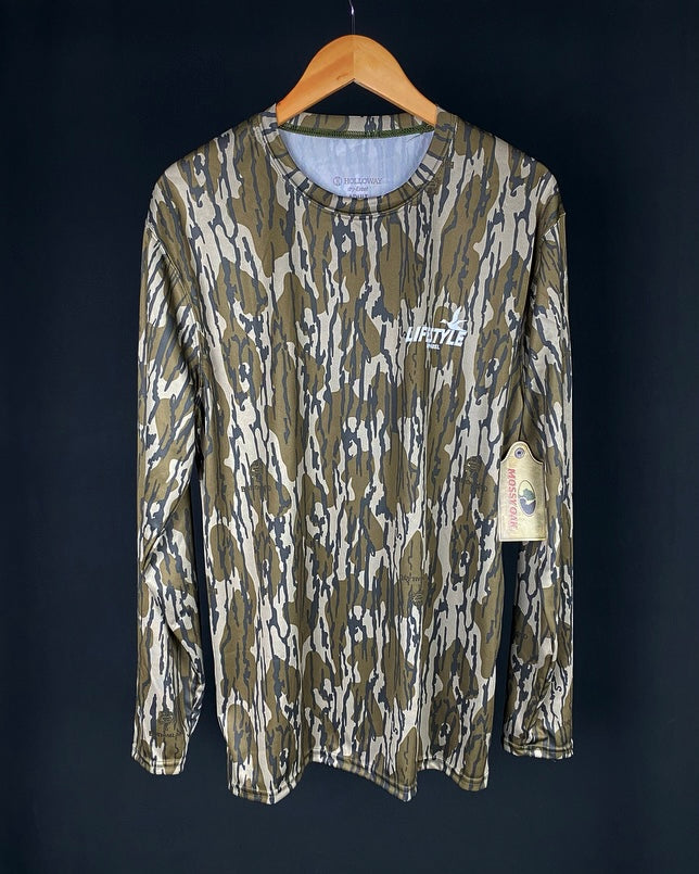 Duck Lifestyle Bottomland Camo Performance Shirt