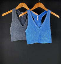 Load image into Gallery viewer, Racerback Cropped Tank Top / Bra
